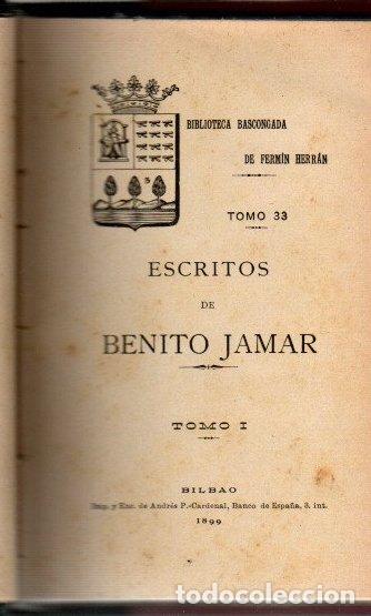 Libros: Escritos. Tomos I - Jamar, Benito - Foto 1