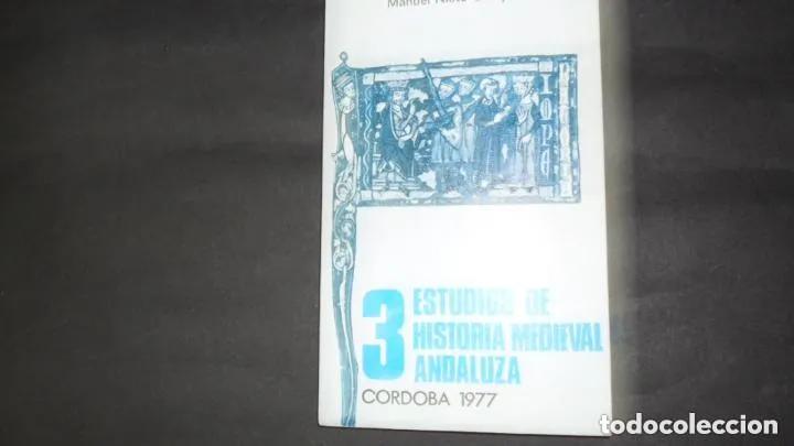 Libros: 3 estudios de historia medieval andaluza - Manuel Riu - Foto 1
