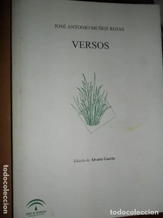 Libros: Versos - Jos&eacute; Antonio Mu&ntilde;oz Rojas - Foto 1