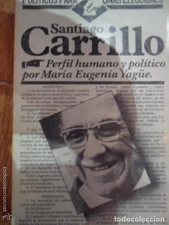 Libros: Santiago Carrillo - Mari?a Eugenia Yagu?e - Foto 1