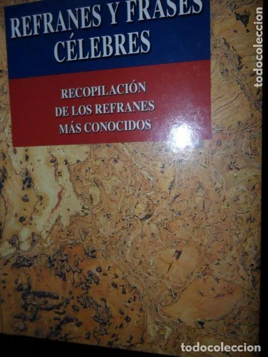 Libros: Refranes y frases c&eacute;lebres, ed. Cultural - Foto 1