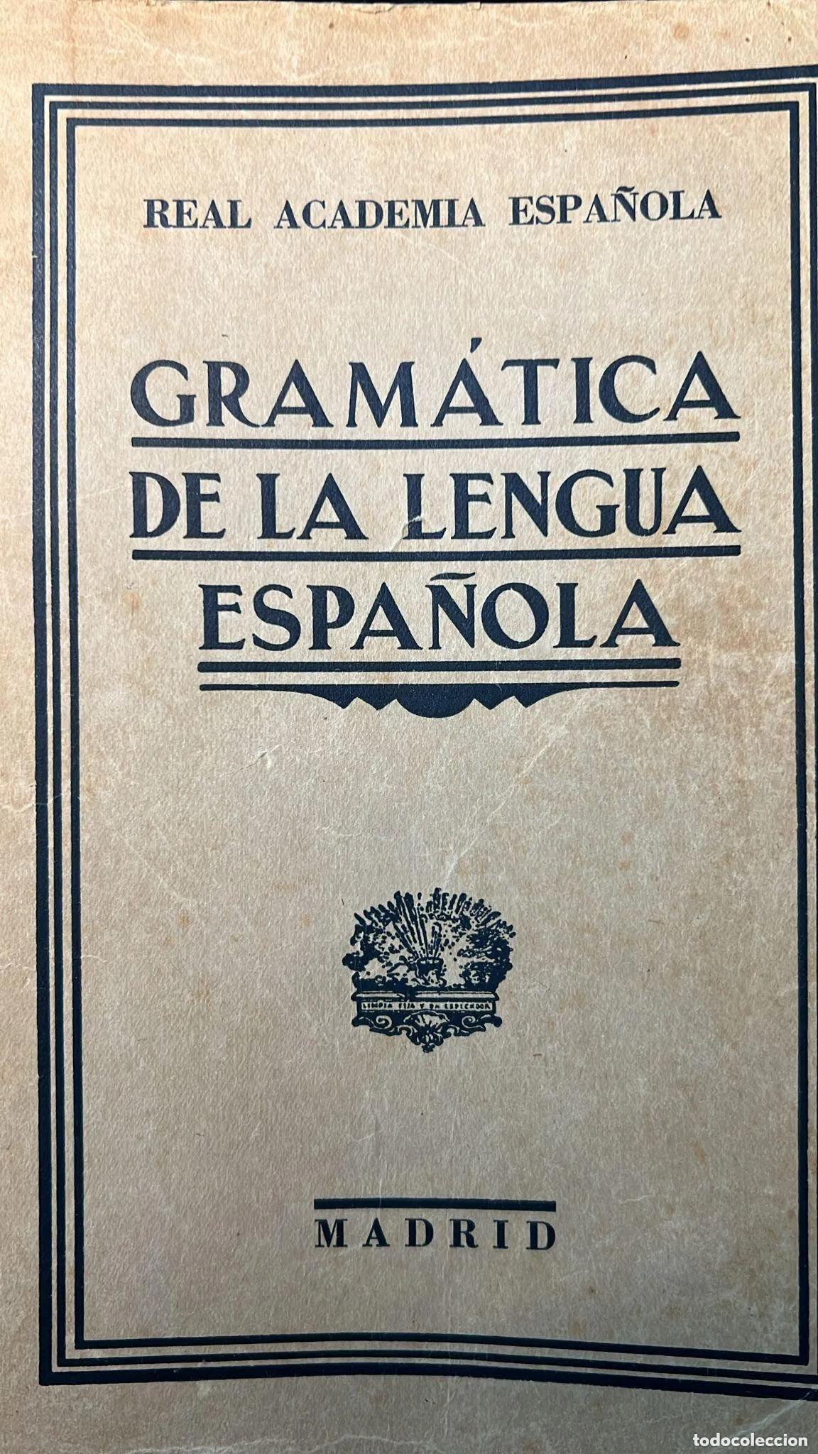 Libros: Gram&aacute;tica de la lengua espa&ntilde;ola - RAE - Foto 1