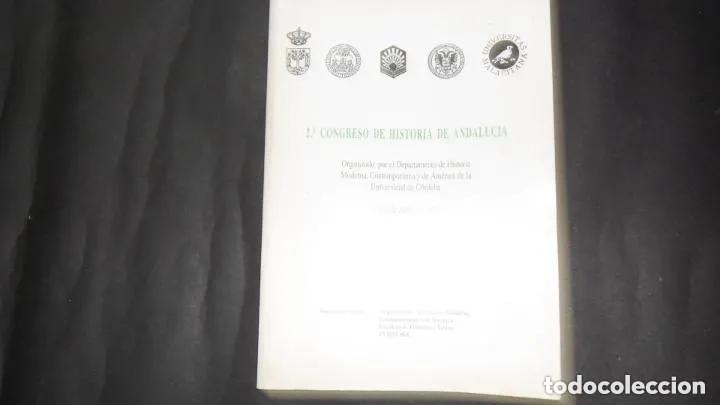Libros: 2&ordm; Congreso de Historia de Andaluc&iacute;a, Programa 1 al 6 Junio 1991 - Foto 1
