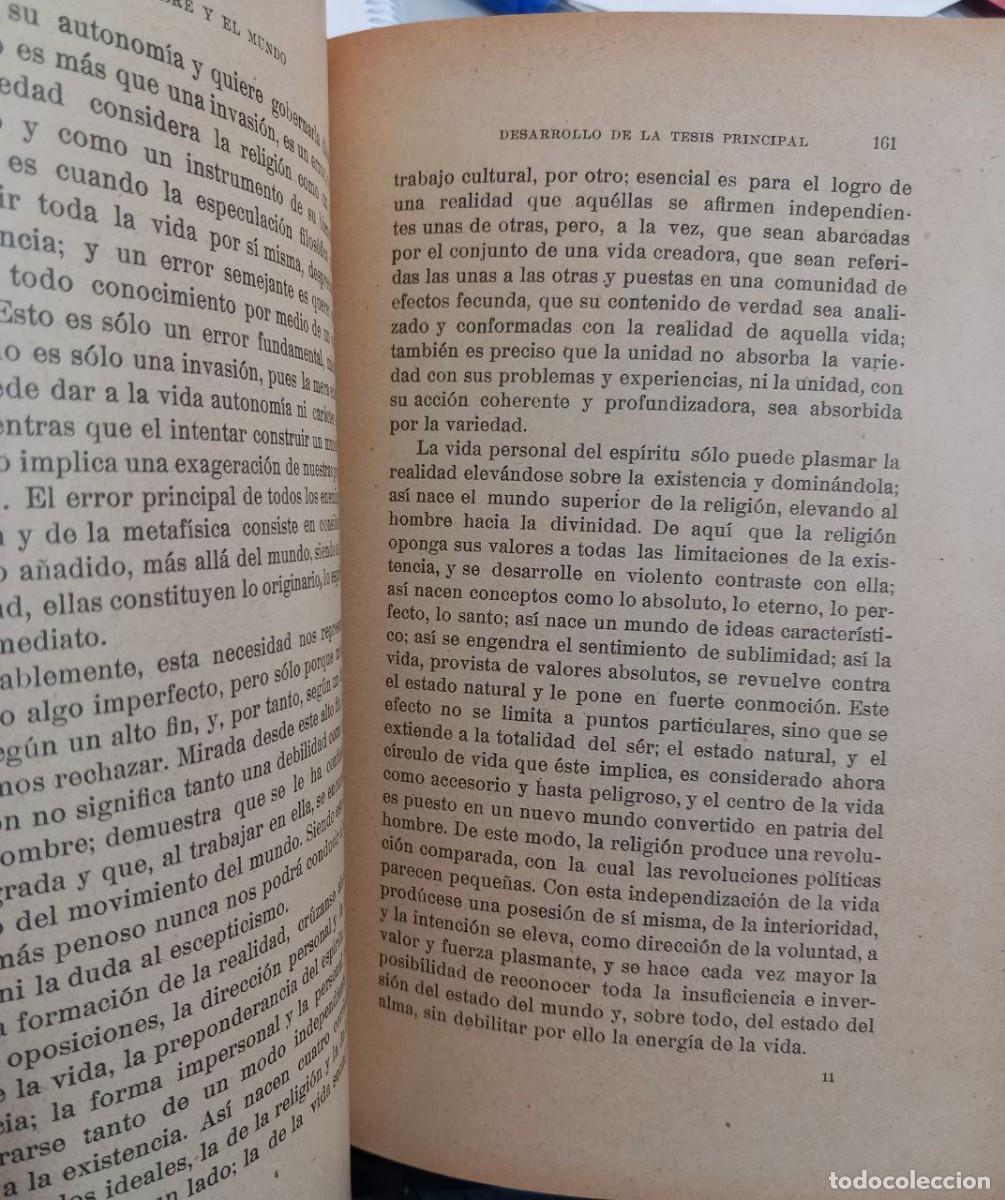 Libros: El hombre y el mundo - EUCKEN, Rudolf - Foto 5