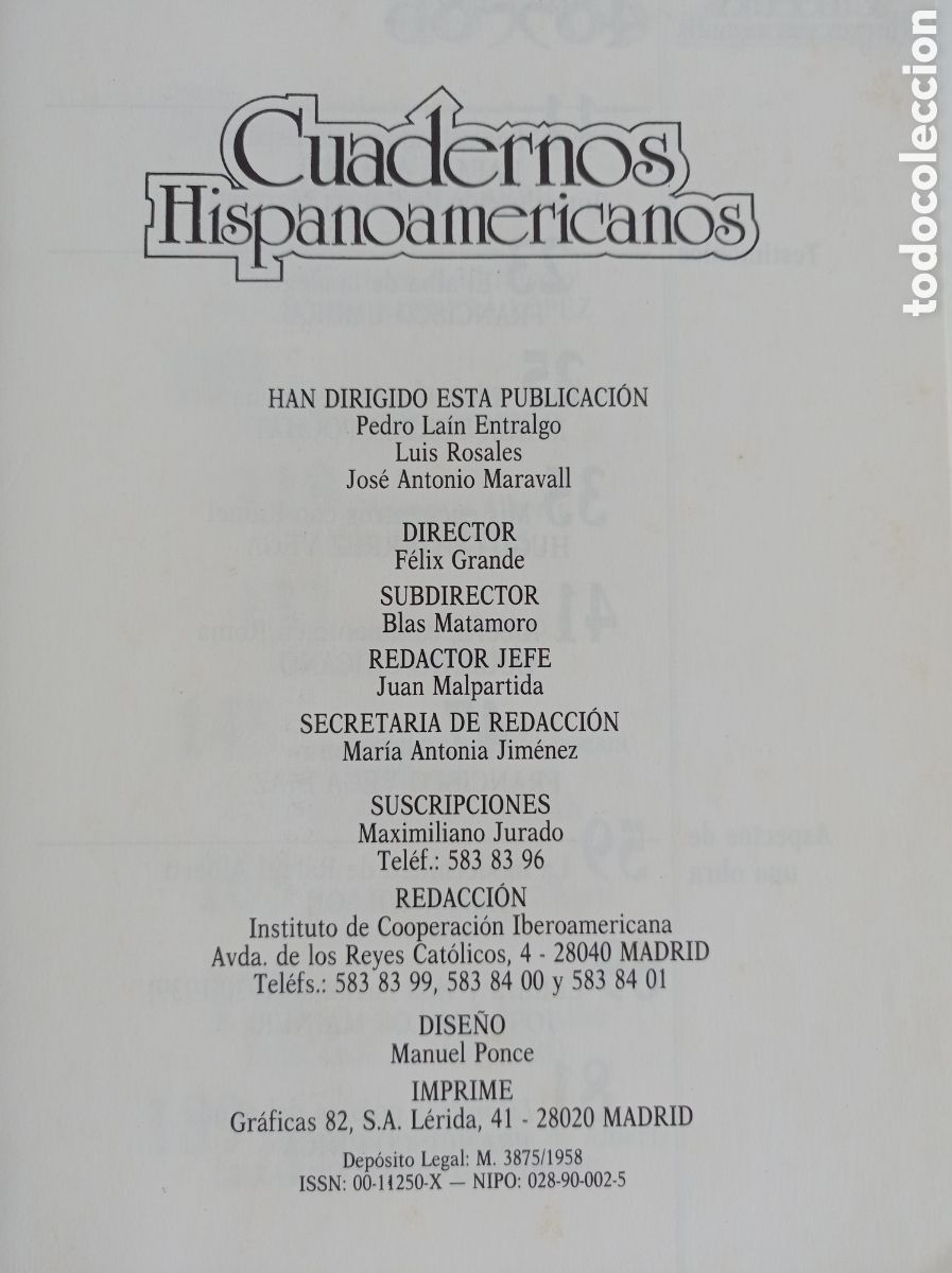 Libros: CUADERNOS HISPANOAMERICANOS 485-86 RAFAEL ALBERTI, ESTADO ACEPTABLE - Foto 3