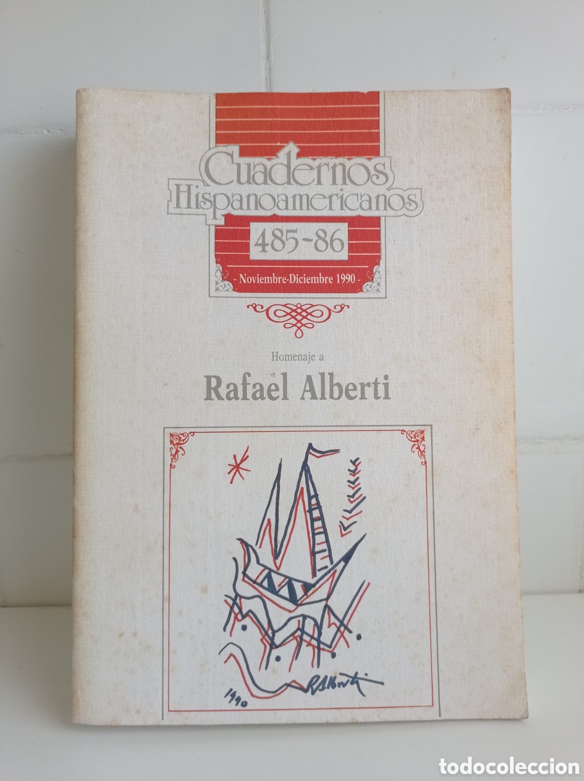 Libros: CUADERNOS HISPANOAMERICANOS 485-86 RAFAEL ALBERTI, ESTADO ACEPTABLE - Foto 1