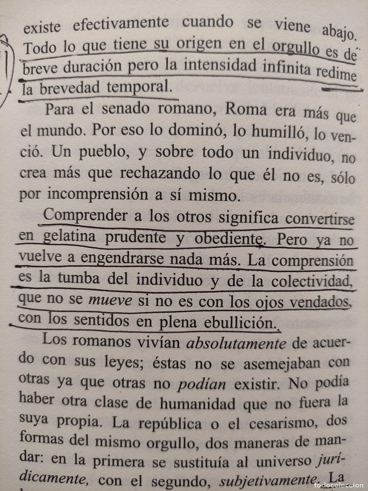 Libros: BREVIARIO DE LOS VENCIDOS - E. M. CIORAN - Foto 3
