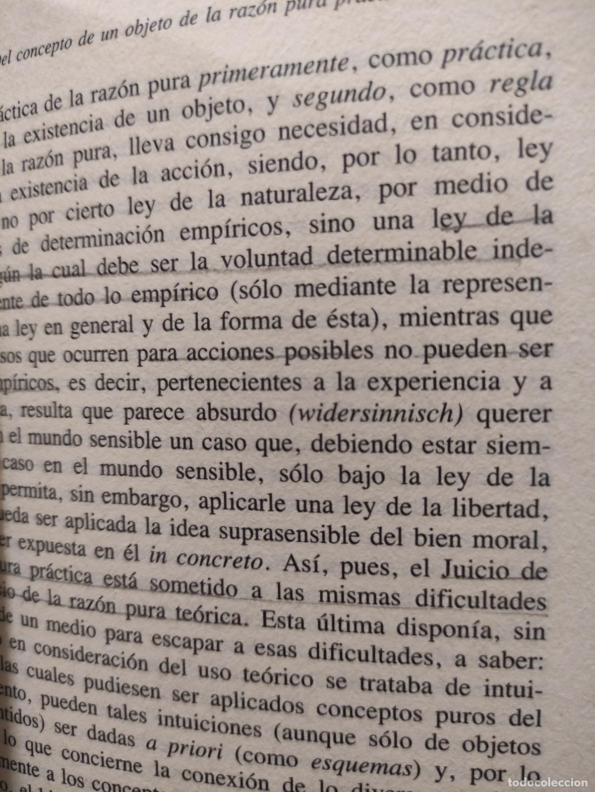 Libros: CRITICA DE LA RAZON PRACTICA - IMMANUEL KANT - Foto 2
