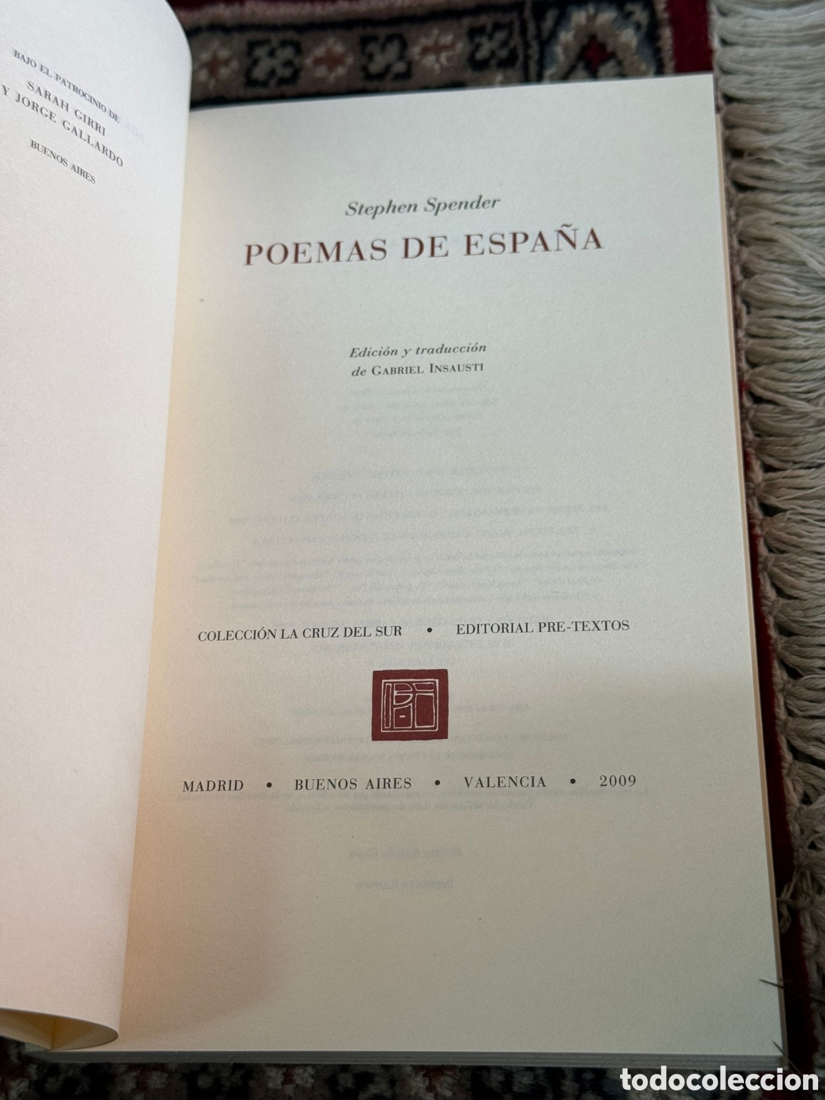 Libros: Poemas de Espa&ntilde;a Stephen Spender - Foto 4