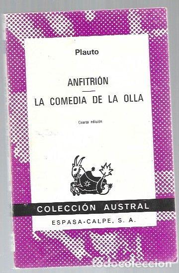 Libros: ANFITRION / LA COMEDIA DE LA OLLA - PLAUTO - Foto 1