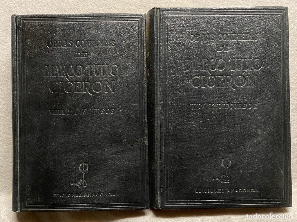 Libros: OBRAS COMPLETAS . Vida y discursos. 2 VOL. - MARCO TULIO CICER&Oacute;N. - Foto 3