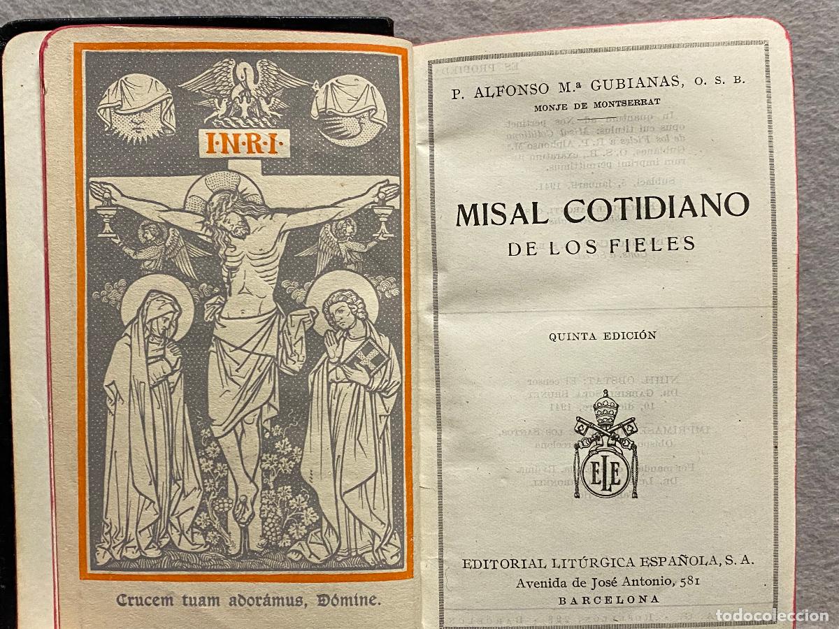 Libros: MISAL COTIDIANO DE LOS FIELES. - Foto 2