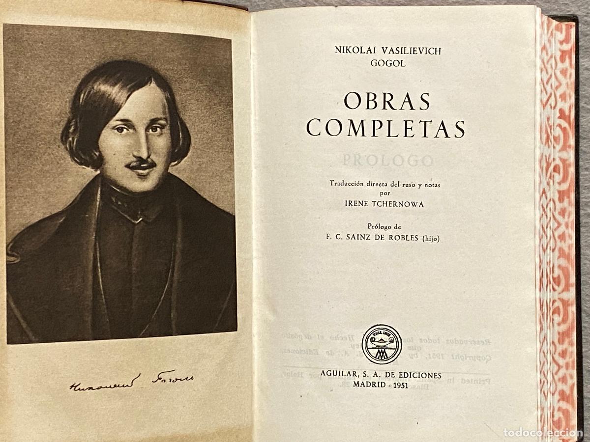 Libros: OBRAS COMPLETAS. - GOGOL, NICOLAI VASILIEVICH. - Foto 4