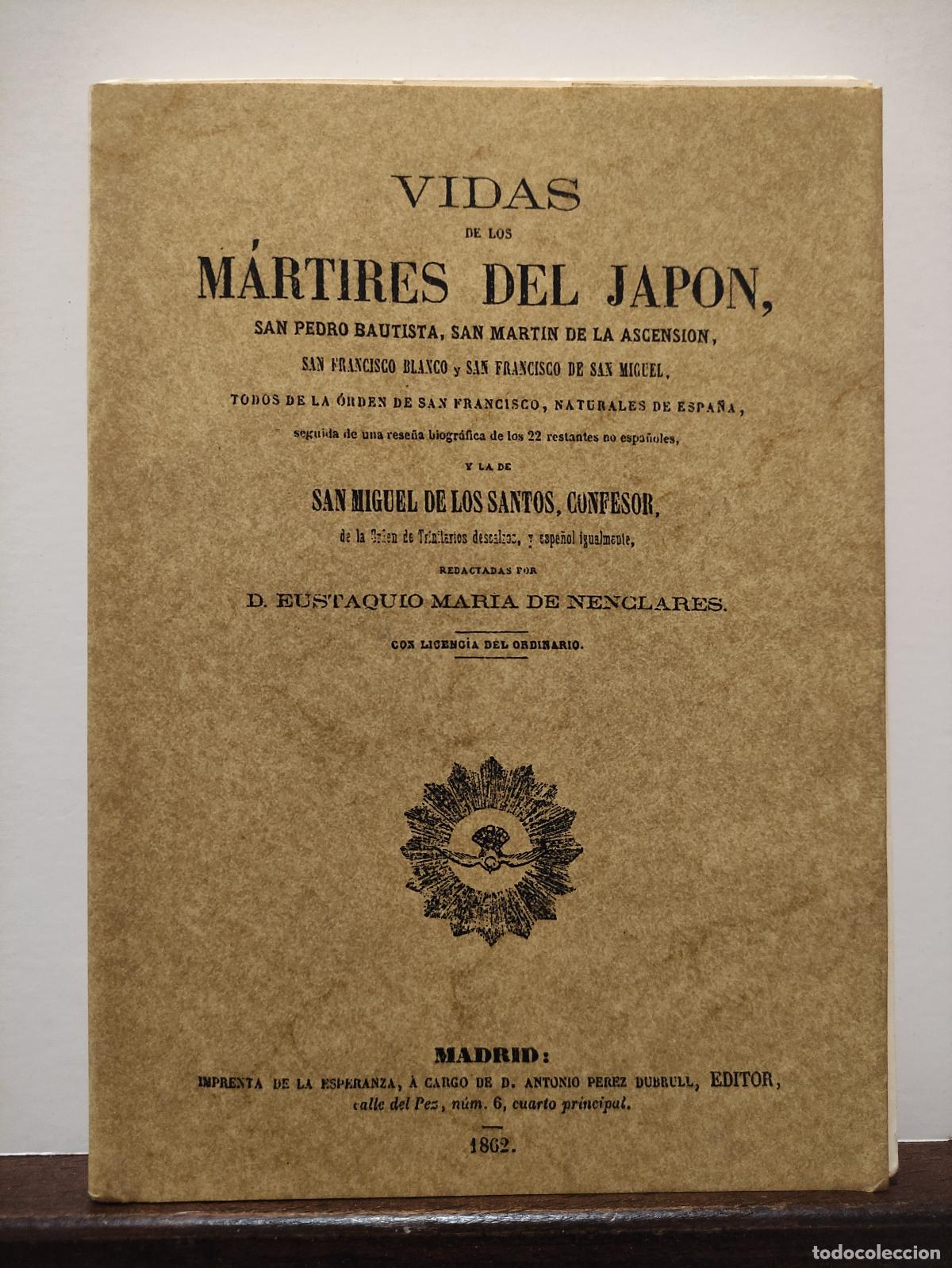 B&uuml;cher: VIDAS DE LOS MARTIRES DE JAPON - D. EUSTAQUIO MARIA DE NENCLARES