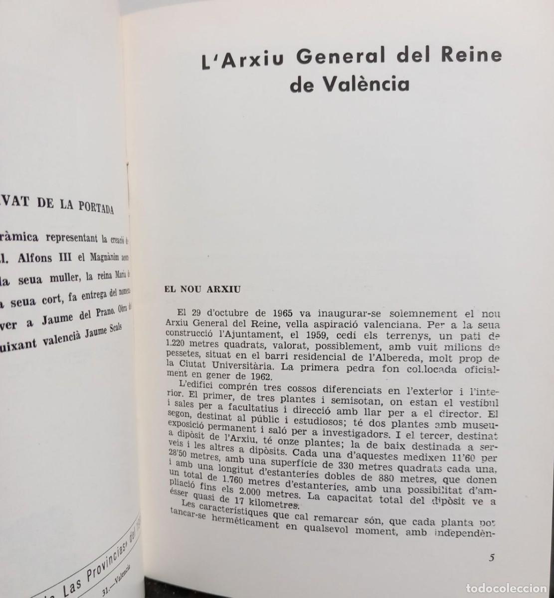 Libros: L Arxiu del Reine de Val&egrave;ncia. - SOLER GODES, Enric: - Foto 4