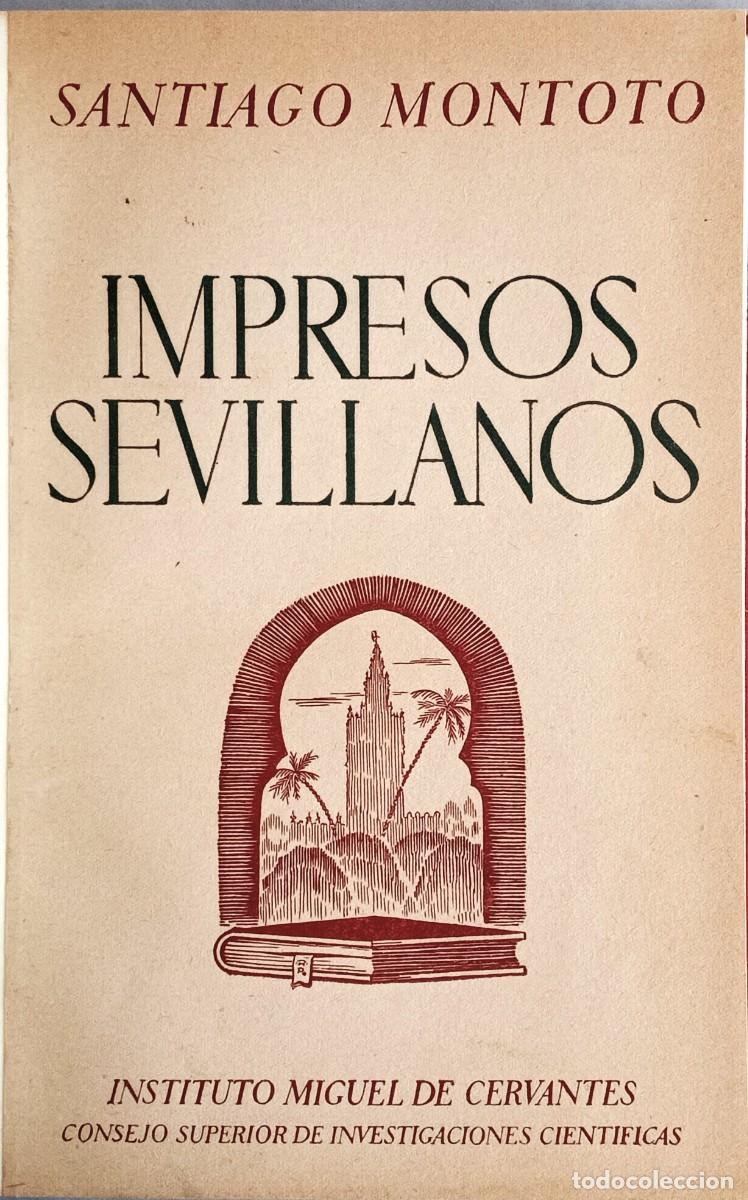 Libros: IMPRESOS SEVILLANOS - Foto 2