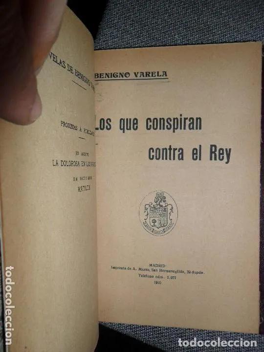 Libros: Los que conspiran contra el rey - Benigno Varela - Foto 2