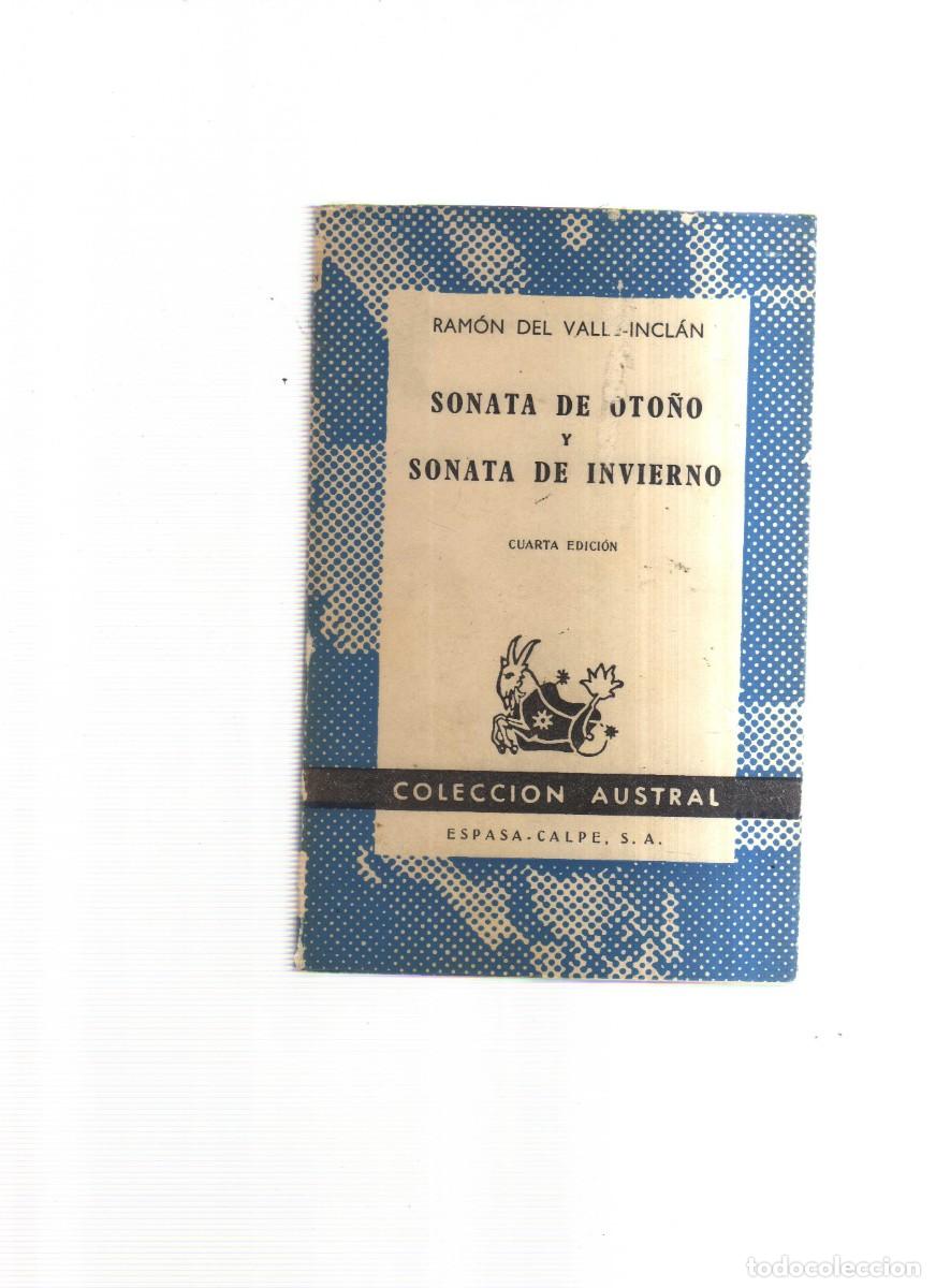 Libros: SONATA DE OTO&Ntilde;O Y SONATA DE INVIERNO CUARTA EDICION RAMON DEL VALL