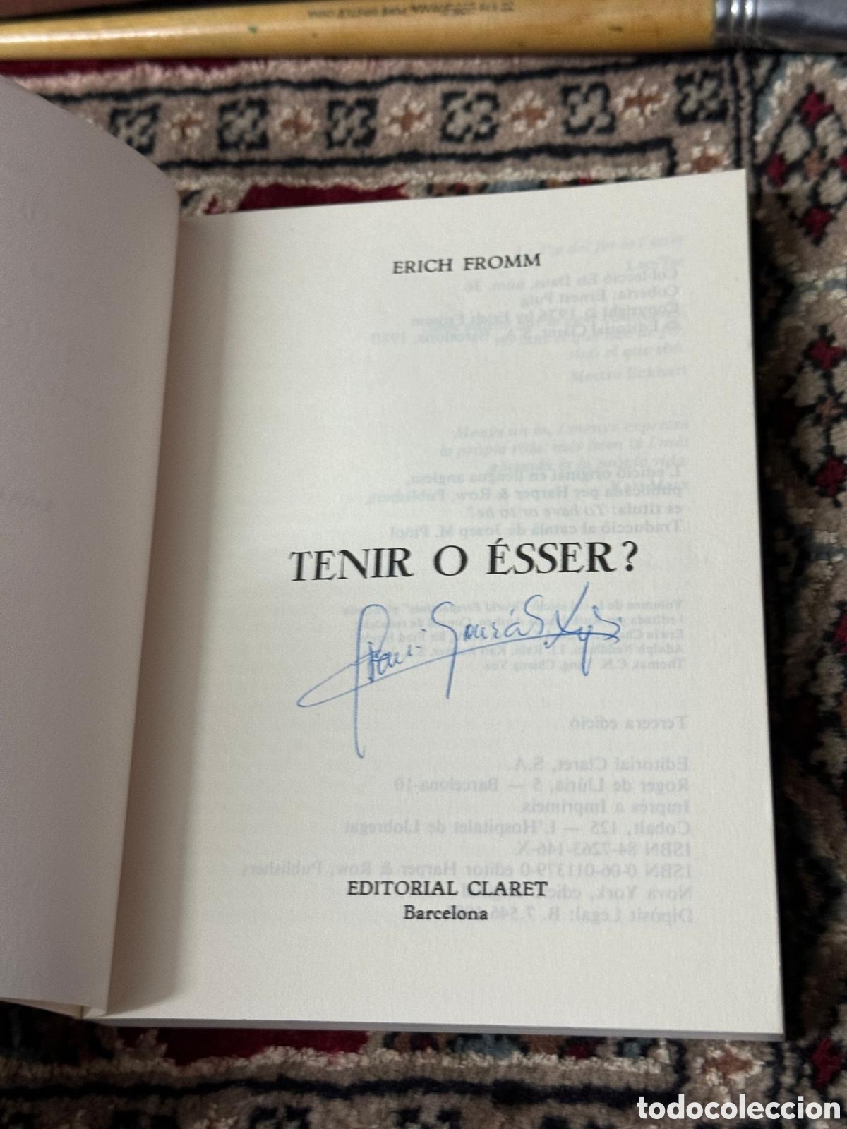 Libros: Erich Fromm Tenir &oacute; &Eacute;sser? Editorial Claret - Foto 2