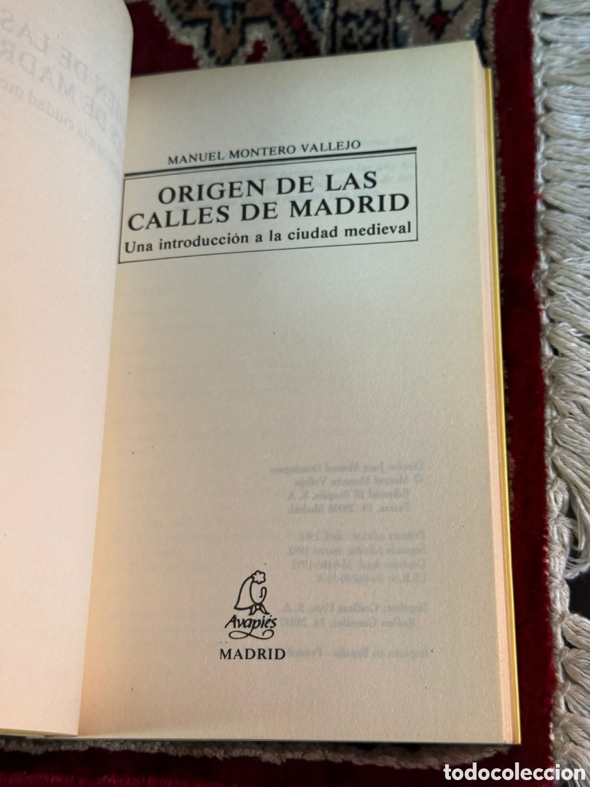Libros: Origen de las Calles de Madrid Manuel Montero Vallejo - Foto 2