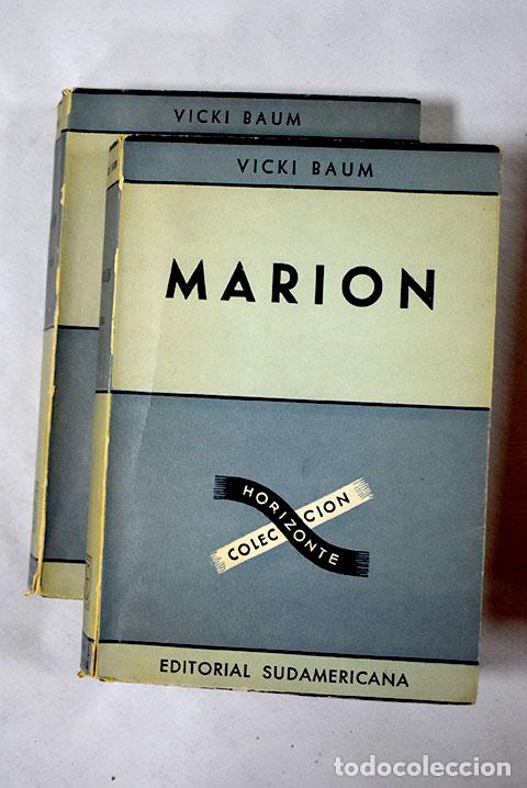 Libros: Marion: Baum, Vicki: Sudamericana..- Baum, Vicki - Foto 1