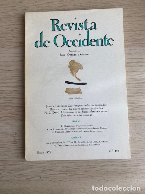 Libros: REVISTA DE OCCIDENTE N&ordm;110 - Foto 1