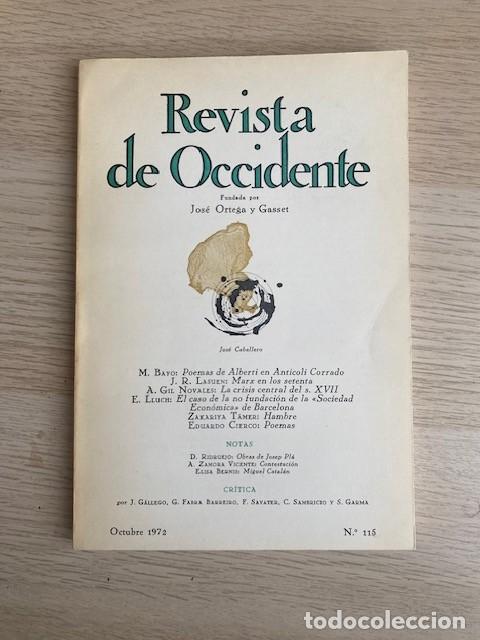 Libros: REVISTA DE OCCIDENTE N&ordm; 115 - Foto 1