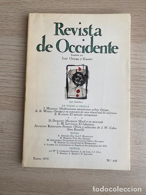 Libros: REVISTA DE OCCIDENTE N&ordm; 118 - Foto 1