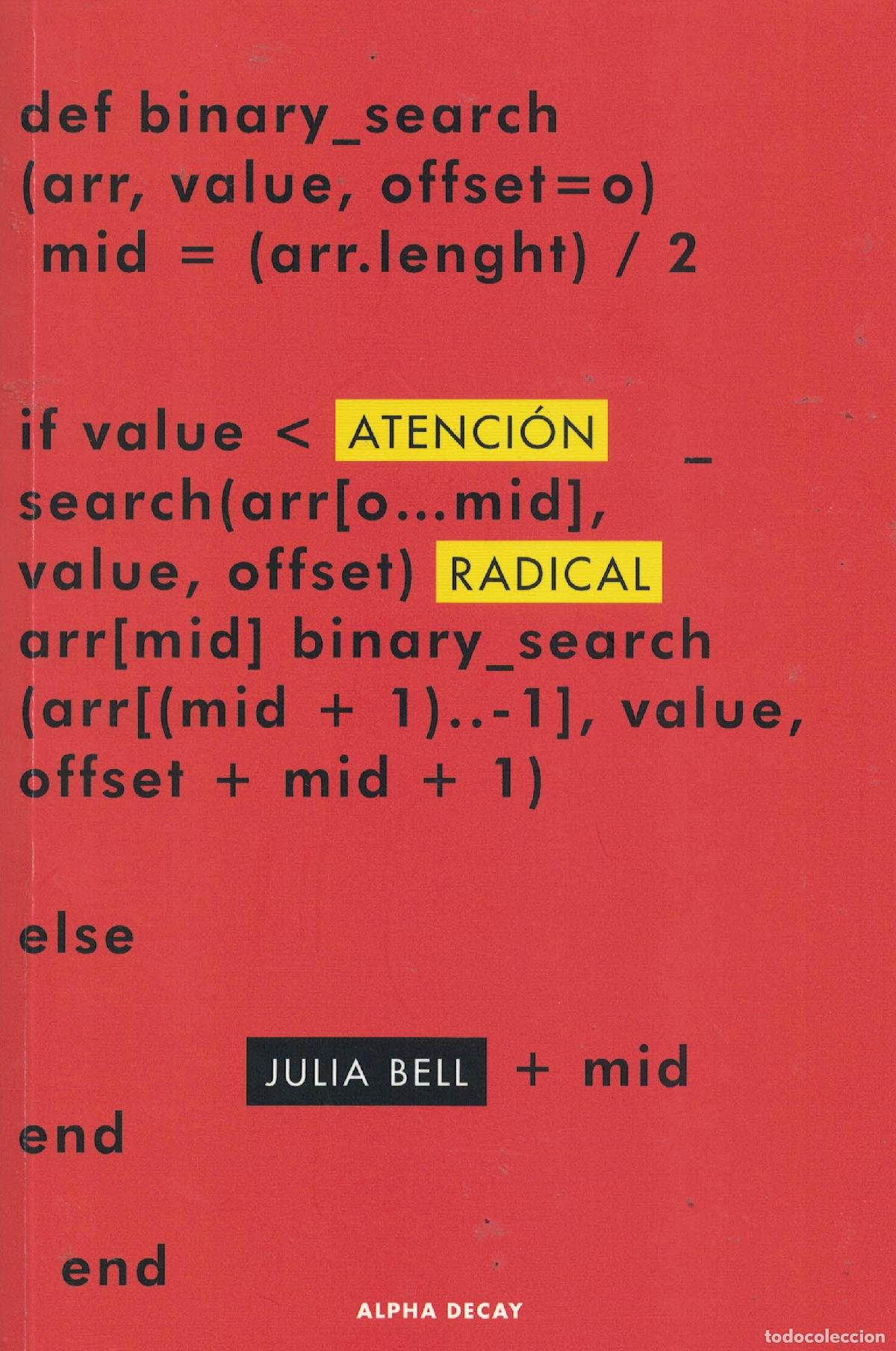 Libros: Atencion radical - Julia Bell - Foto 1