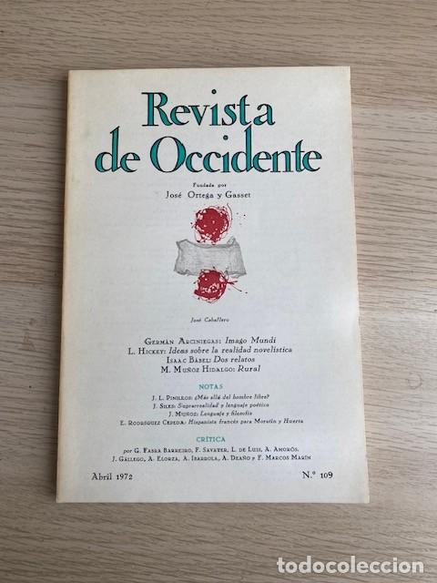 Libros: REVISTA DE OCCIDENTE N&ordm; 109 - Foto 1