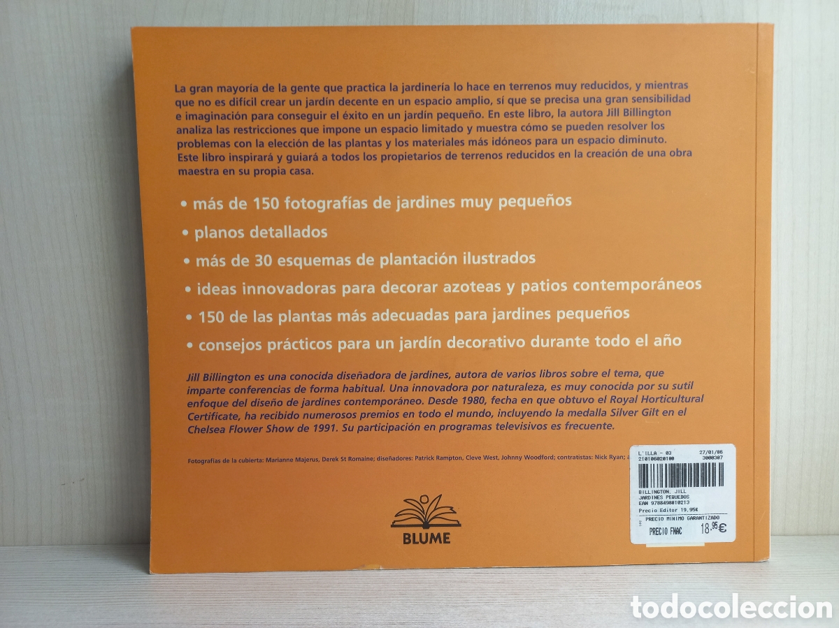 Libros: Jardines Peque&ntilde;os. Jill Billington. Blume, 2005. - Foto 3