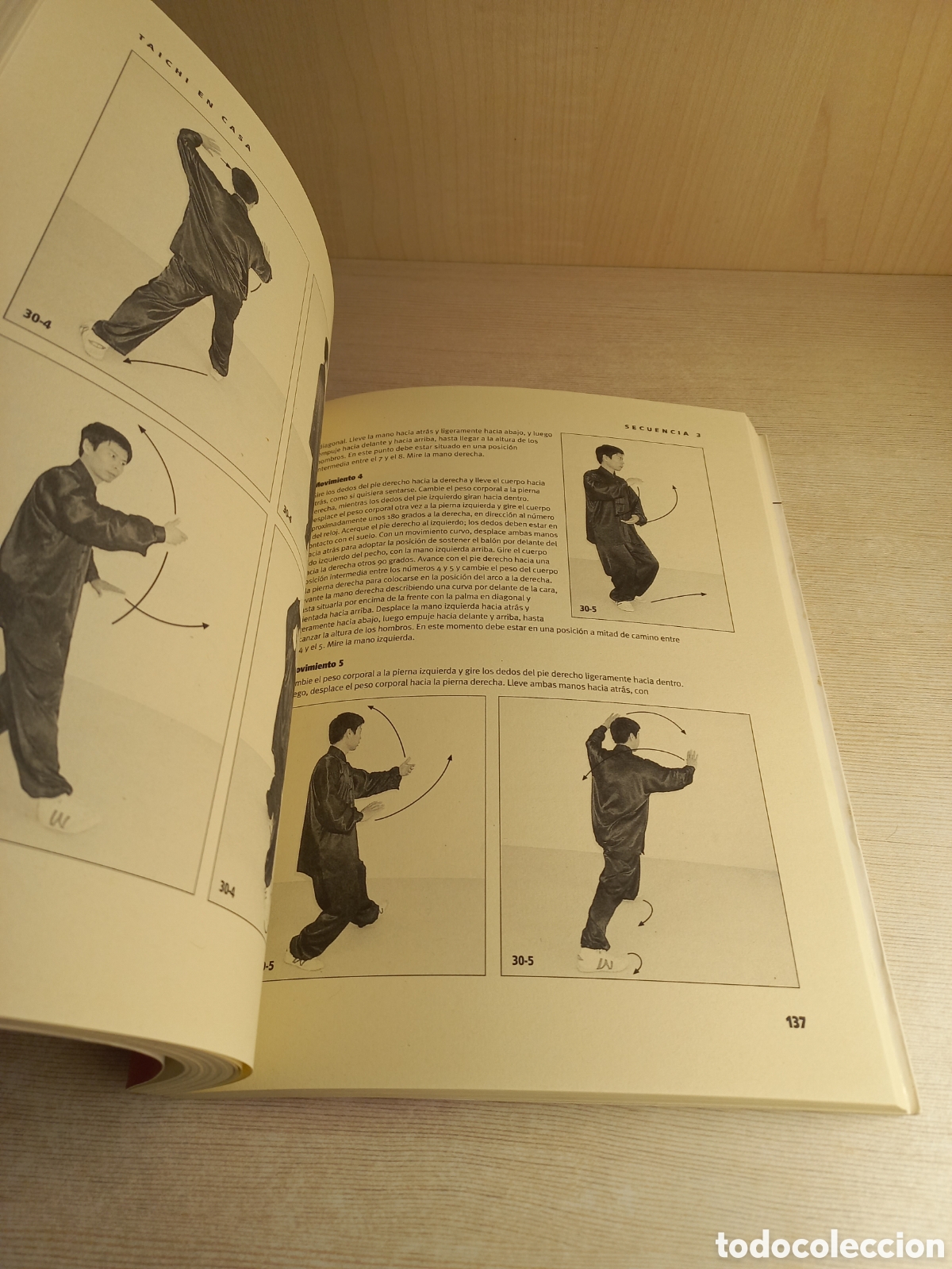 Libros: Taichi en casa. Jesse Tsao. Edaf, 2003. Ilustrado. - Foto 5