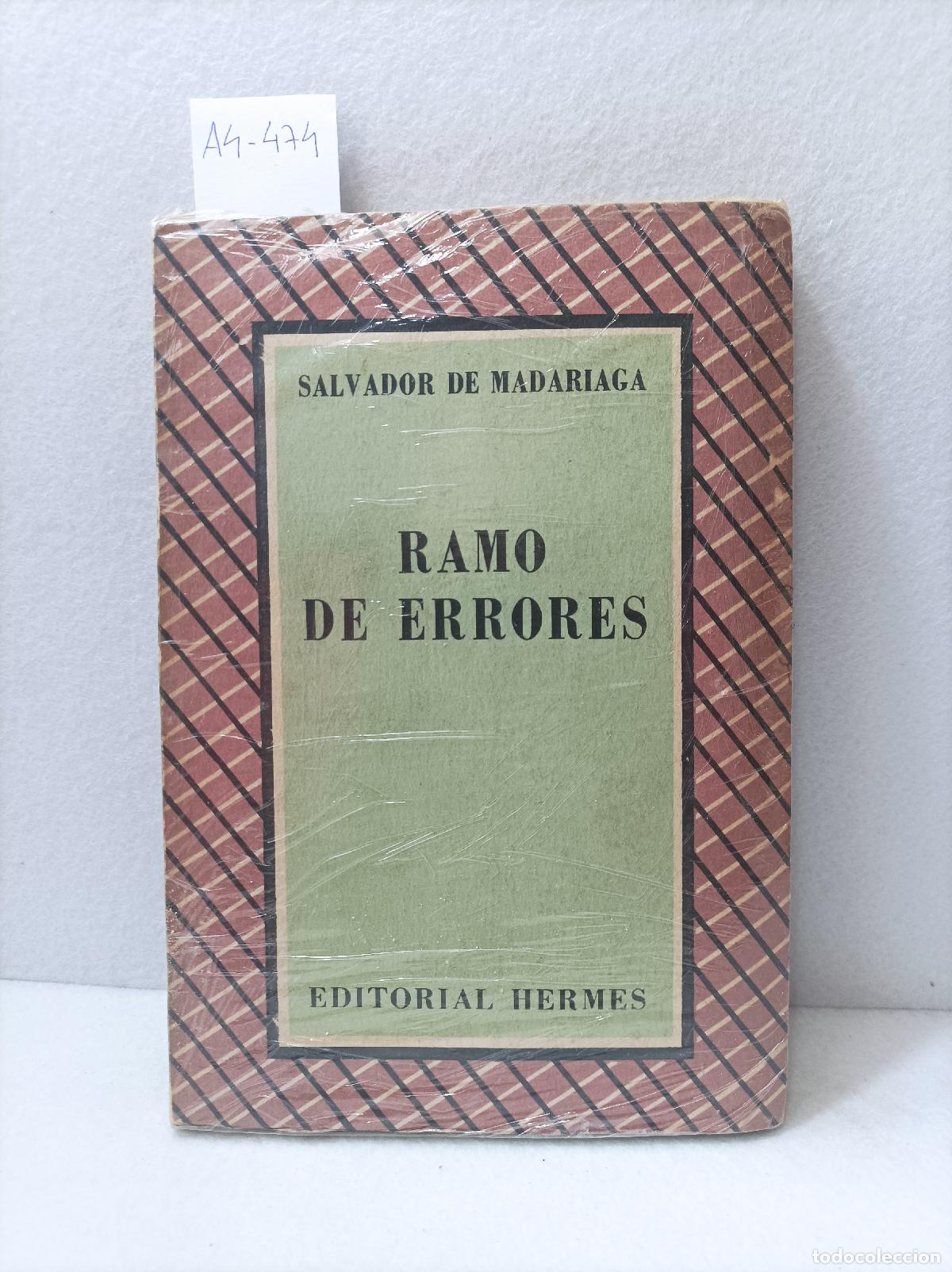 Libros: MADARIAGA, Salvador de: - Ramo de errores. - Foto 1