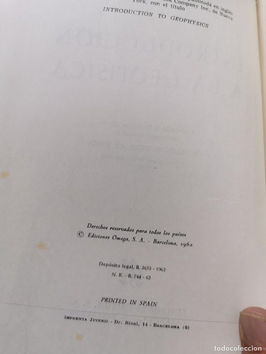 Libros: INTRODUCCION A LA GEOFISICA. BENJAMIN F. HOWELL. ED. OMEGA - Foto 3