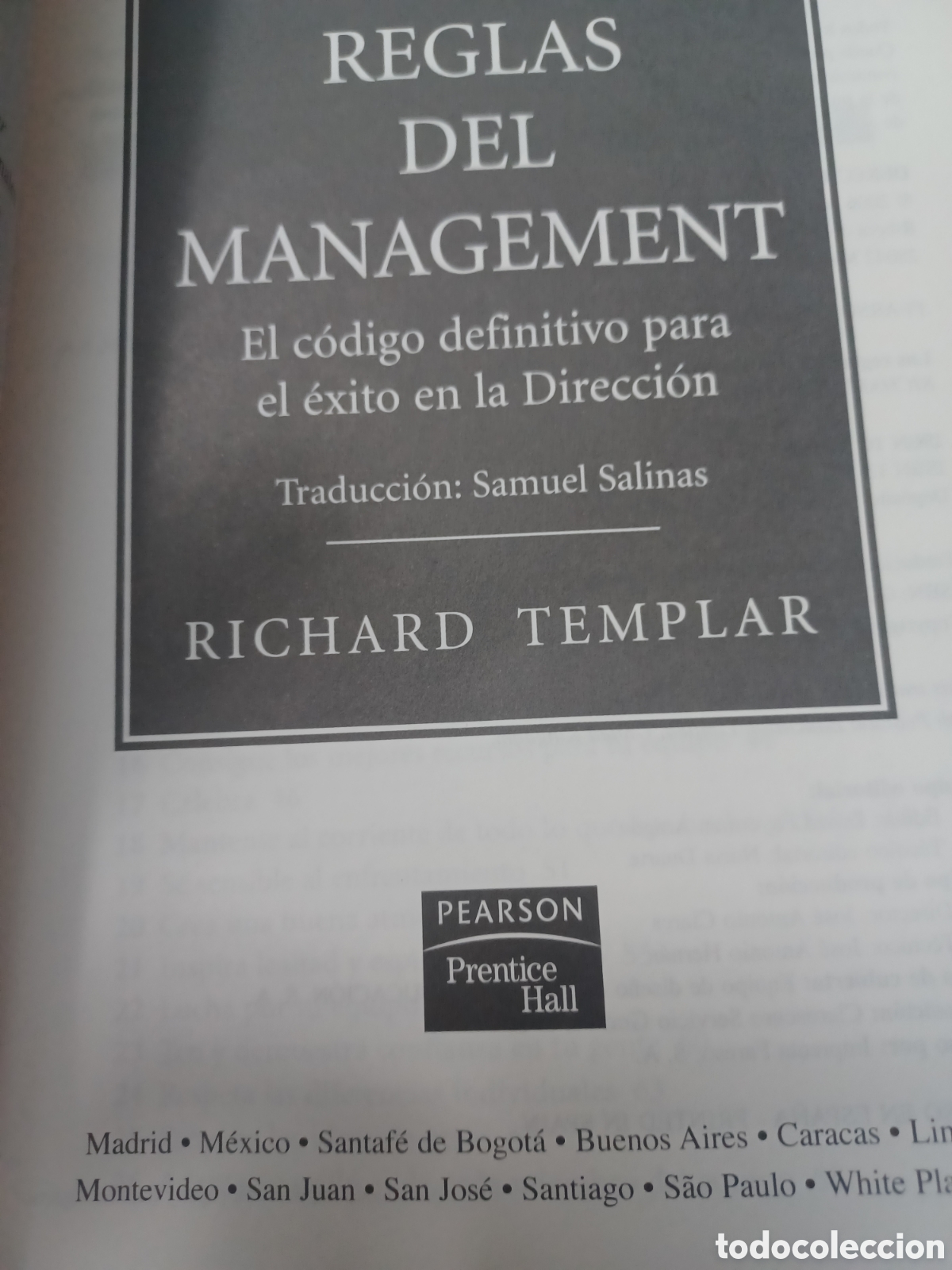 Libros: Barybook C83. La reglas del management Richard templar Pearson - Foto 4