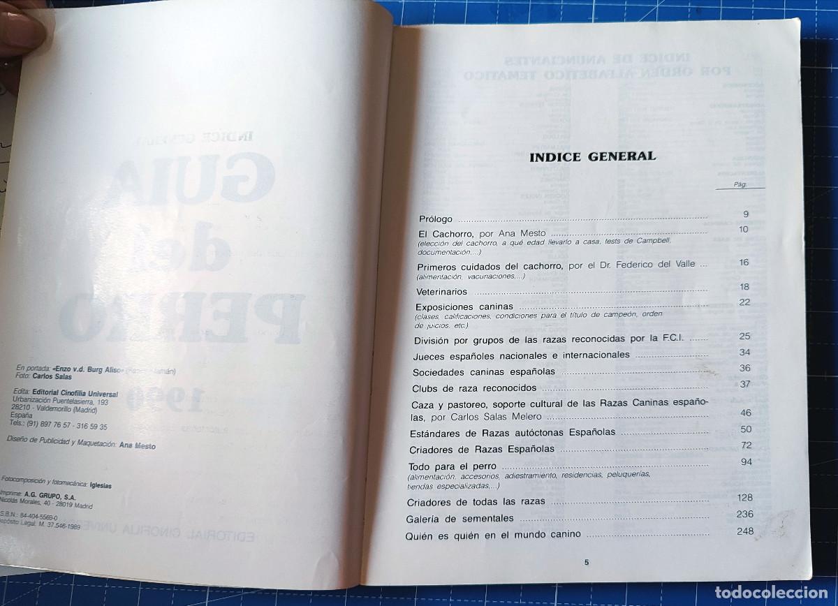 Libros: GUIA DEL PERRO 1990 - ED. CINOFILIA - Foto 2