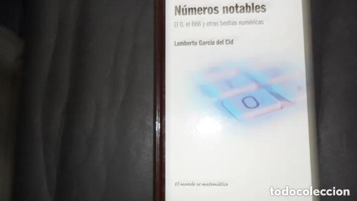 Libros: N&uacute;meros notables - Lamberto Garc&iacute;a del Cid - Foto 1