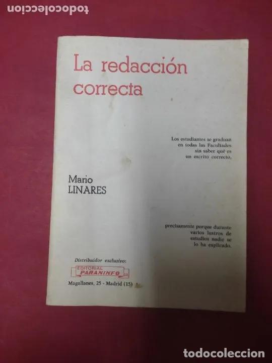 Libros: la redacci&oacute;n correcta - Mario Linares - Foto 1