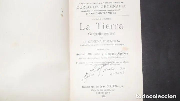 Libros: La Tierra, Geograf&iacute;a general - Camena D&acute;Almeida - Foto 1