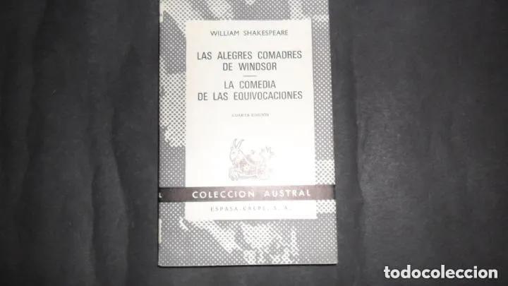Libros: Las alegres comadres de Windsor, La comedia de las equivocaciones - Shakespeare - Foto 2