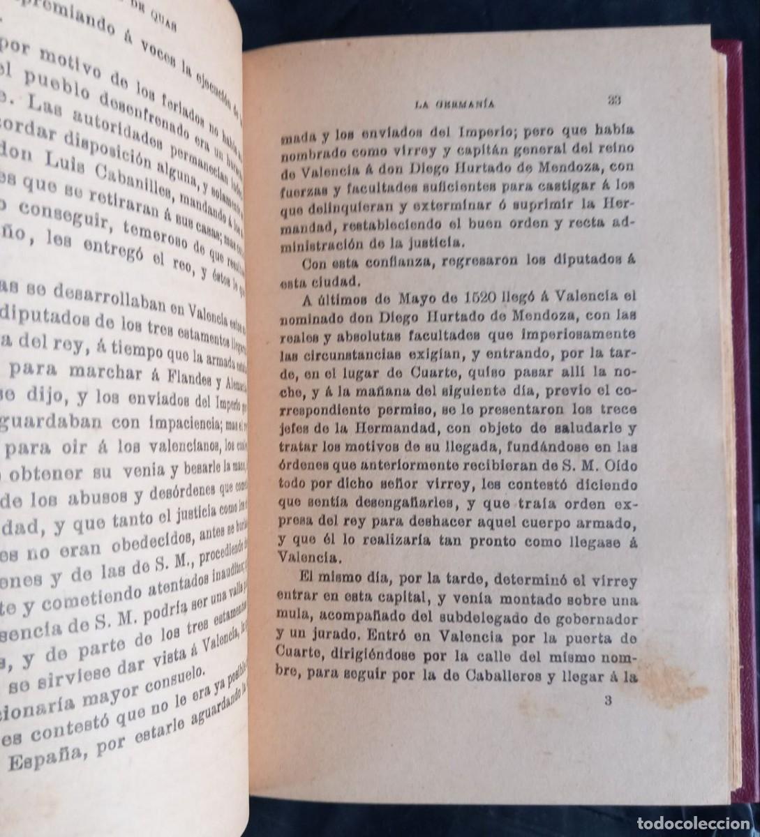 Libros: La German&iacute;a de Valencia. - DE QUAS, Luis: - Foto 11