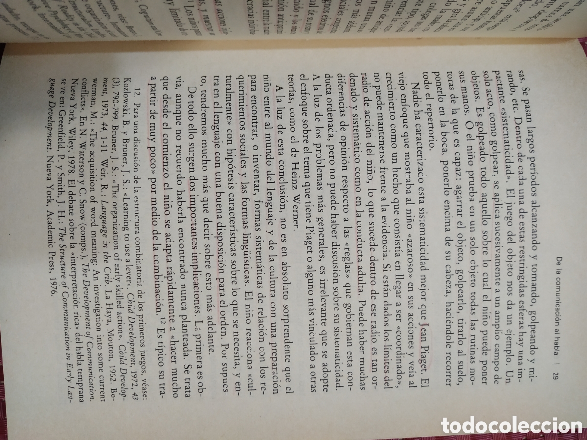 Libros: El habla del ni&ntilde;o. Jerome Bruner - Foto 2
