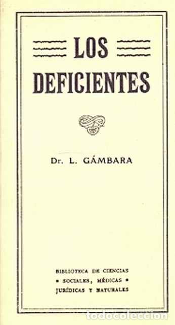 Libros: Los deficientes - L. G&aacute;mbara - Foto 1