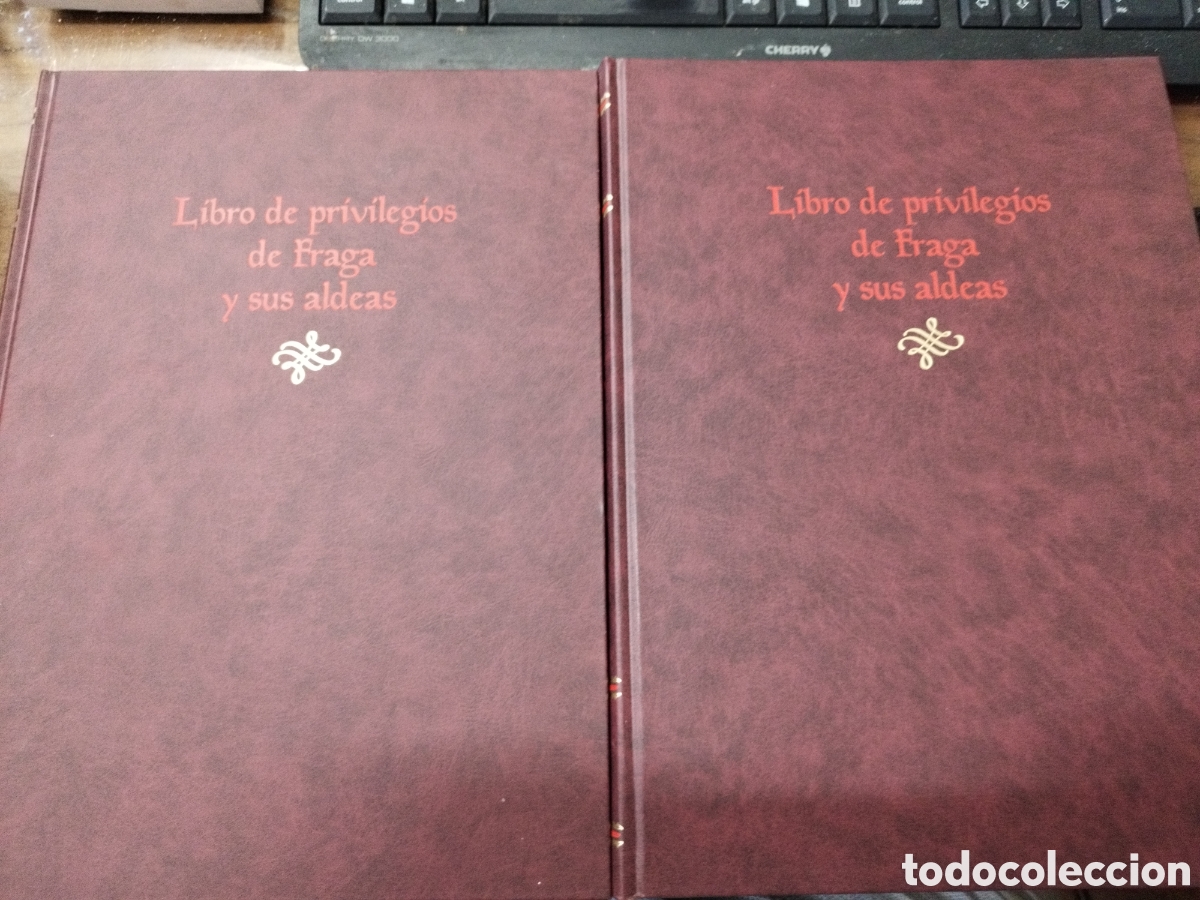 Libri di seconda mano: LIBRO DE PRIVILEGIOS DE FRAGA Y SUS ALDEAS.Los 2 tomos - REDONDO VEINTEMILLAS,Guillermo y SARASA SAN