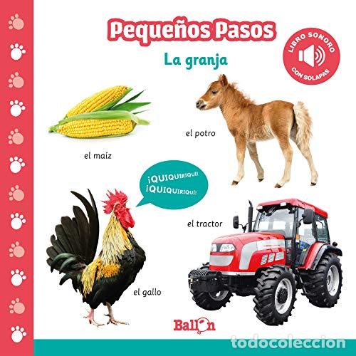 Libros: PEQUE&Ntilde;OS PASOS - LA GRANJA - LIBRO SONORO. CON SOLAPAS. - Foto 1