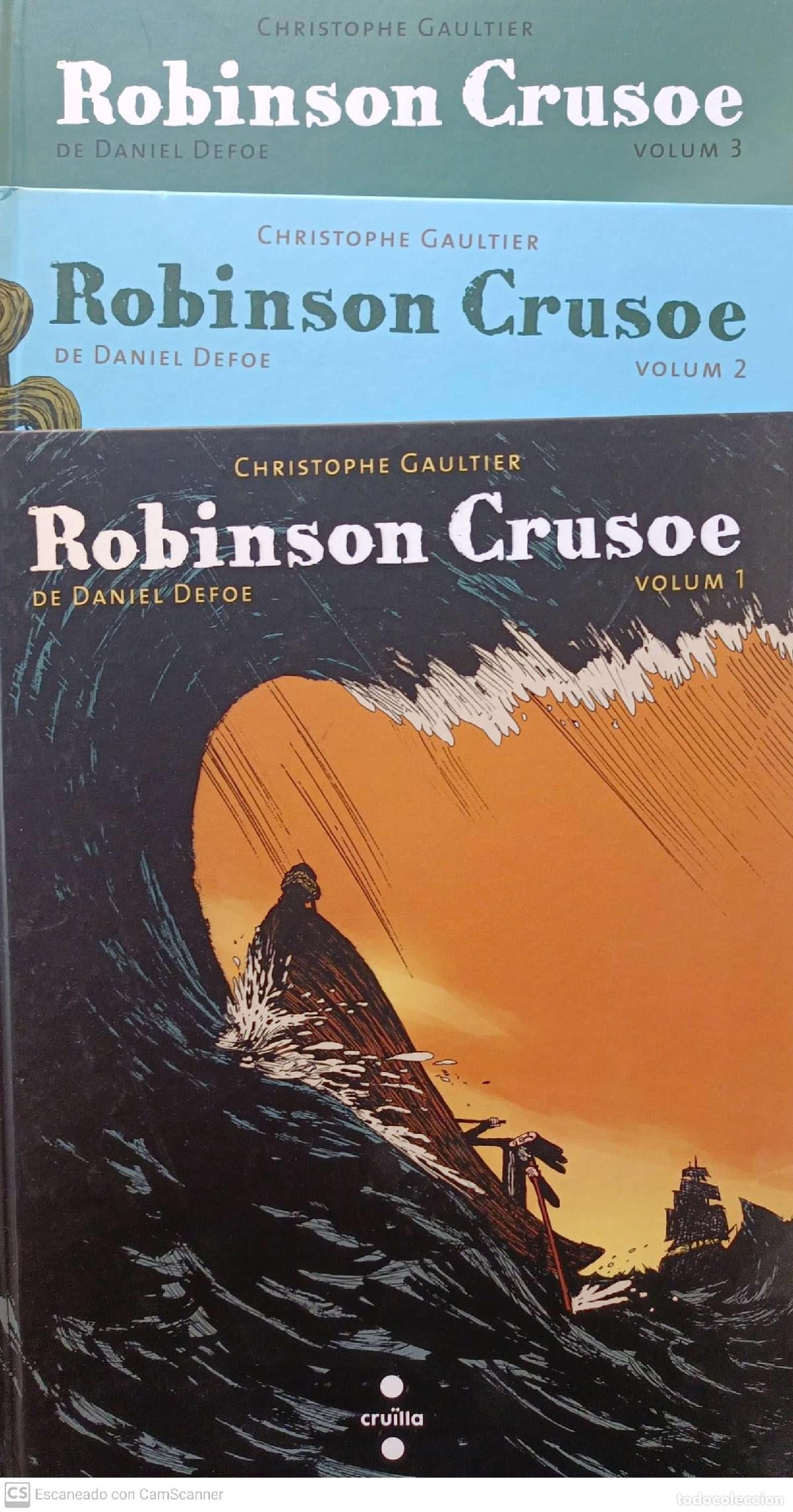 Libros: Robinson Crusoe. Volumenes 1, 2,3 - Daniel Defoe - Foto 1