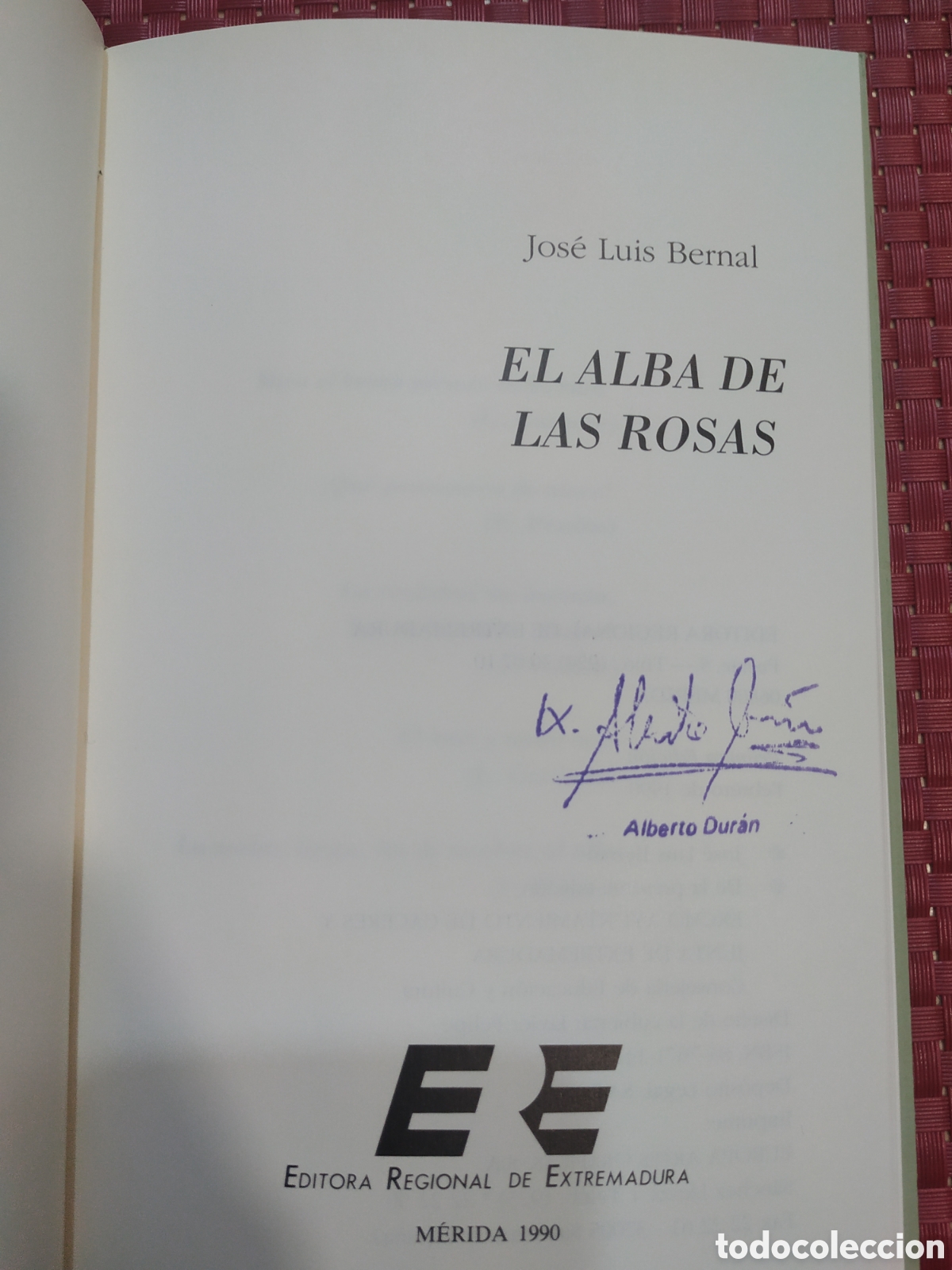 Libros: El alba de las rosas. Jos&eacute; Luis Bernal - Foto 2