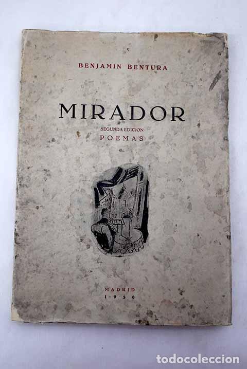 Libros: Mirador: Poemas.- Bentura, Benjam&iacute;n - Foto 1