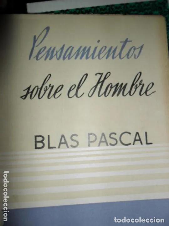 Libros: Pensamientos sobre el hombre, Blas Pascal, ed. Difusi&oacute;n - Blas Pascal - Foto 1