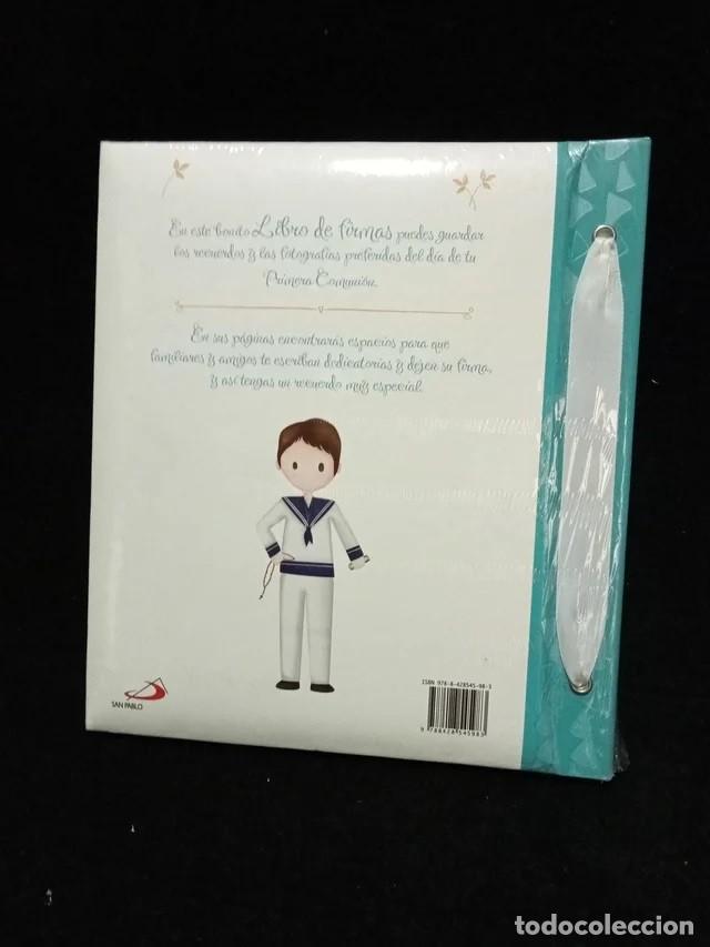 Libros: Mi libro de firmas. Primera Comuni&oacute;n (azul) - SAN PABLO - PRECINTADO - Foto 2